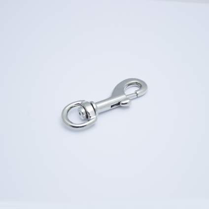 Hakar/Pistolhake/Pistolhake Zink Förnicklad Svirvel Bolt Snap Hook Swivel Zinc Nickelplated 12mm 1512-12 Z20.jpg